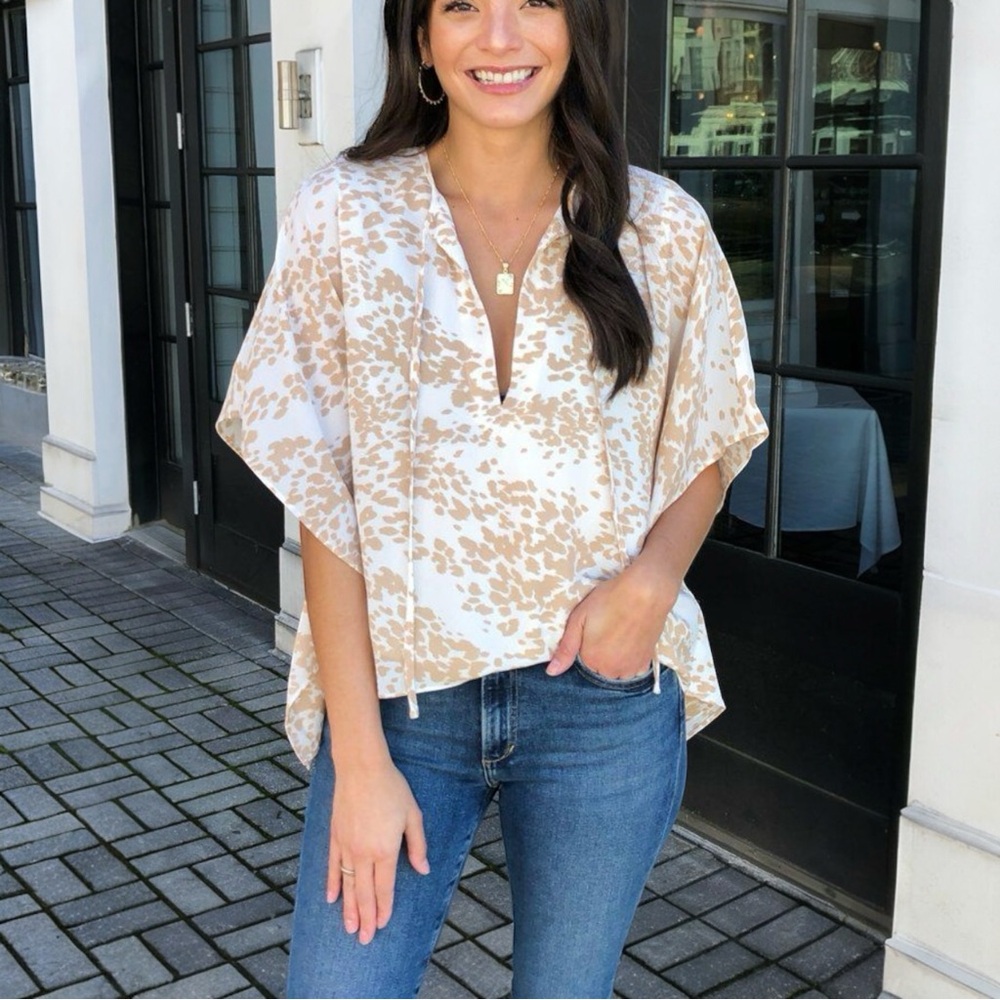 BUDDY LOVE DAVE KIMONO COWHIDE TOP SIZE XS
